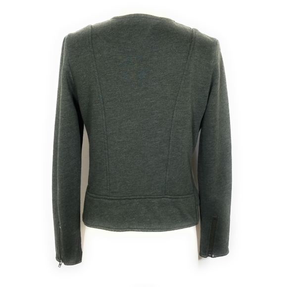 ATHLETA Womens Belvedere Quilted Moto Jacket in Olive Green Size S - Picture 4 of 11